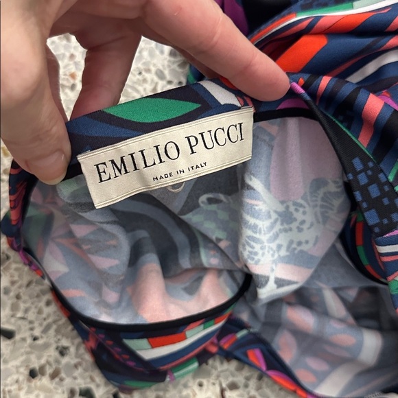 Emilio Pucci multicolor grasshopper dress stretch US 4 - Picture 3 of 10